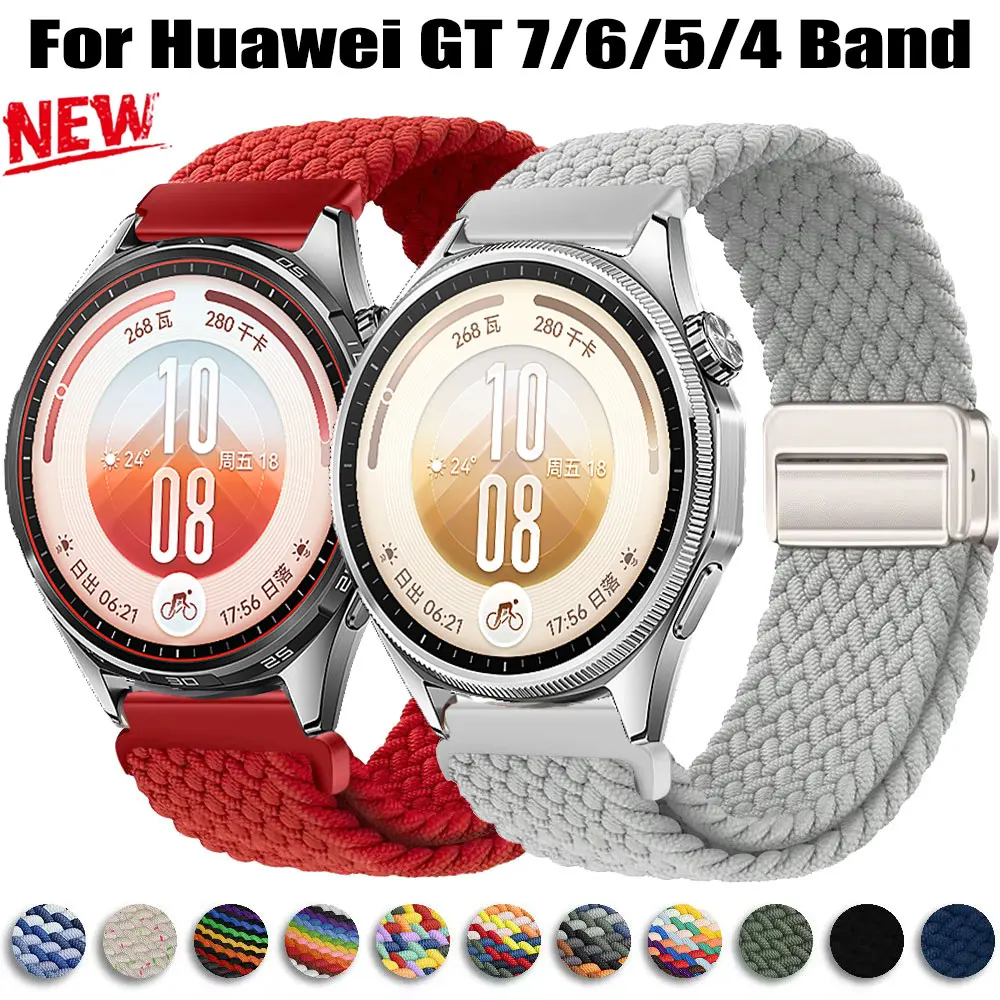 Runners Gear - 20mm 22mm マグネティック編組ソロループ Huawei Watch GT7Pro/GT7
