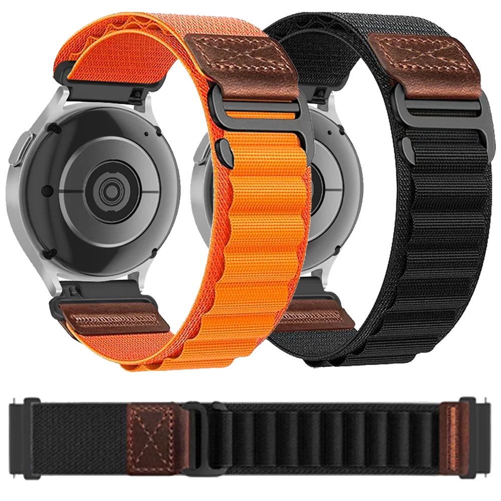 Runners Gear - 18/20/22 ミリメートルナイロン + レザーストラップ Huawei Watch