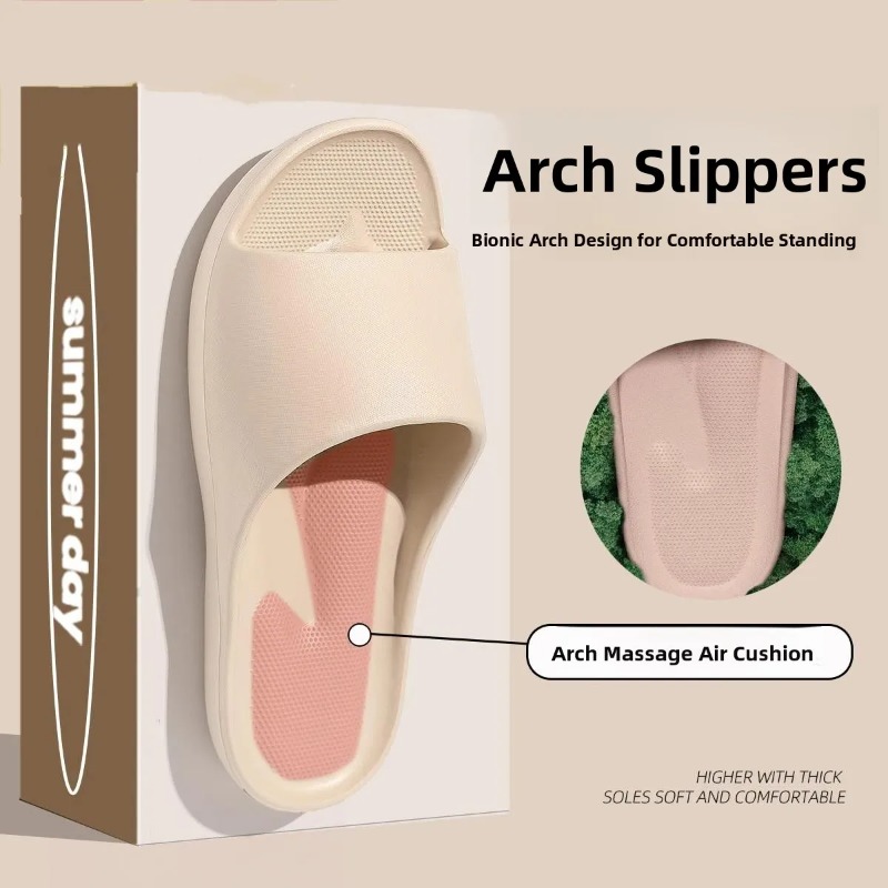 Insole Arch Support - 新しい扁平足矯正スリッパ アーチサポート 偏平足矯正 夏用クールスリッパ レディース 滑り止め