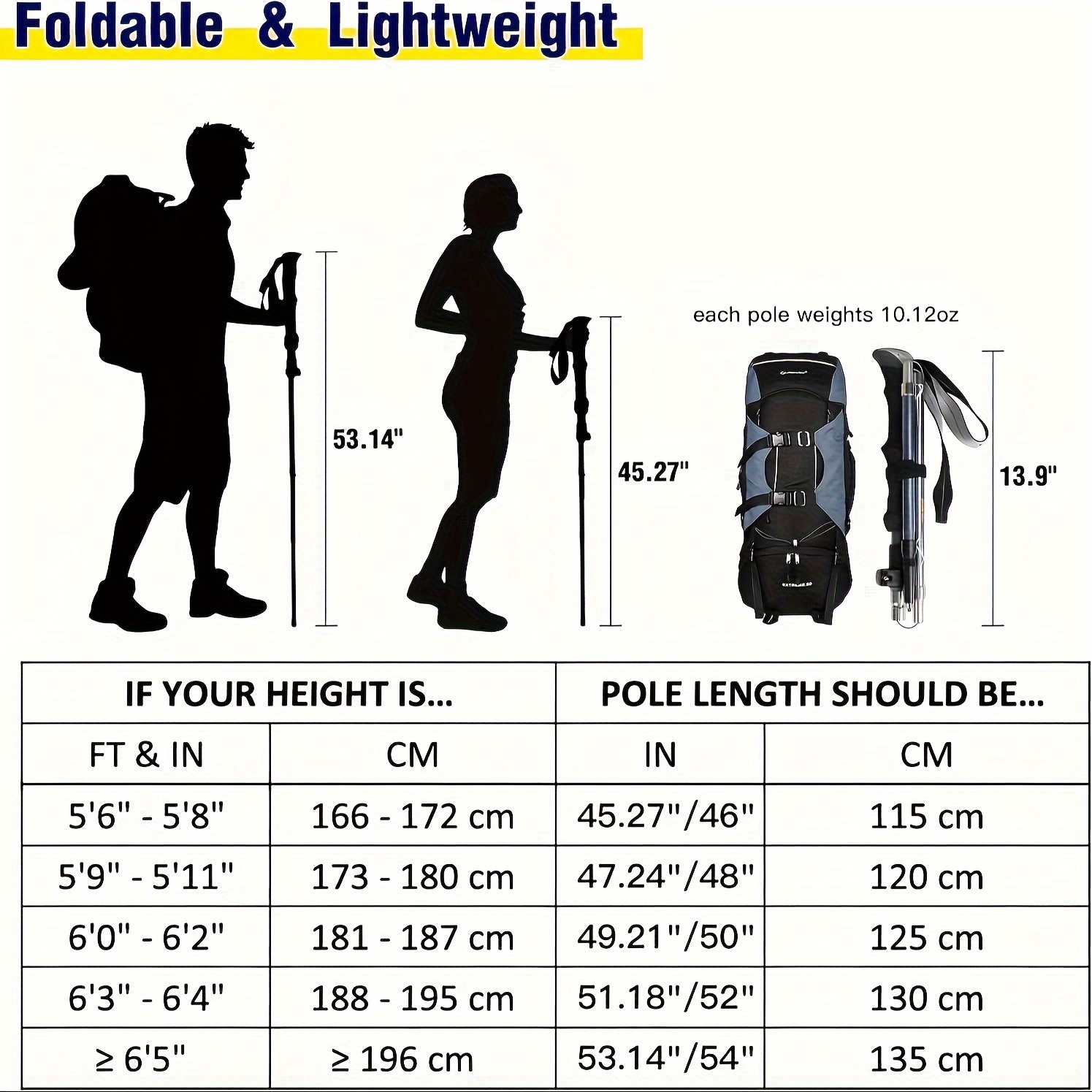 軽量100％カーボンファイバー製折りたたみ式ウォーキング＆ハ - Trekking Pole Carbon のレビューと価格