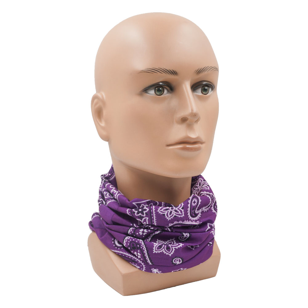パープルバラクラバ女性ランニングキャンプヘッドバンドバンダナ - Head Gear Running のレビューと価格