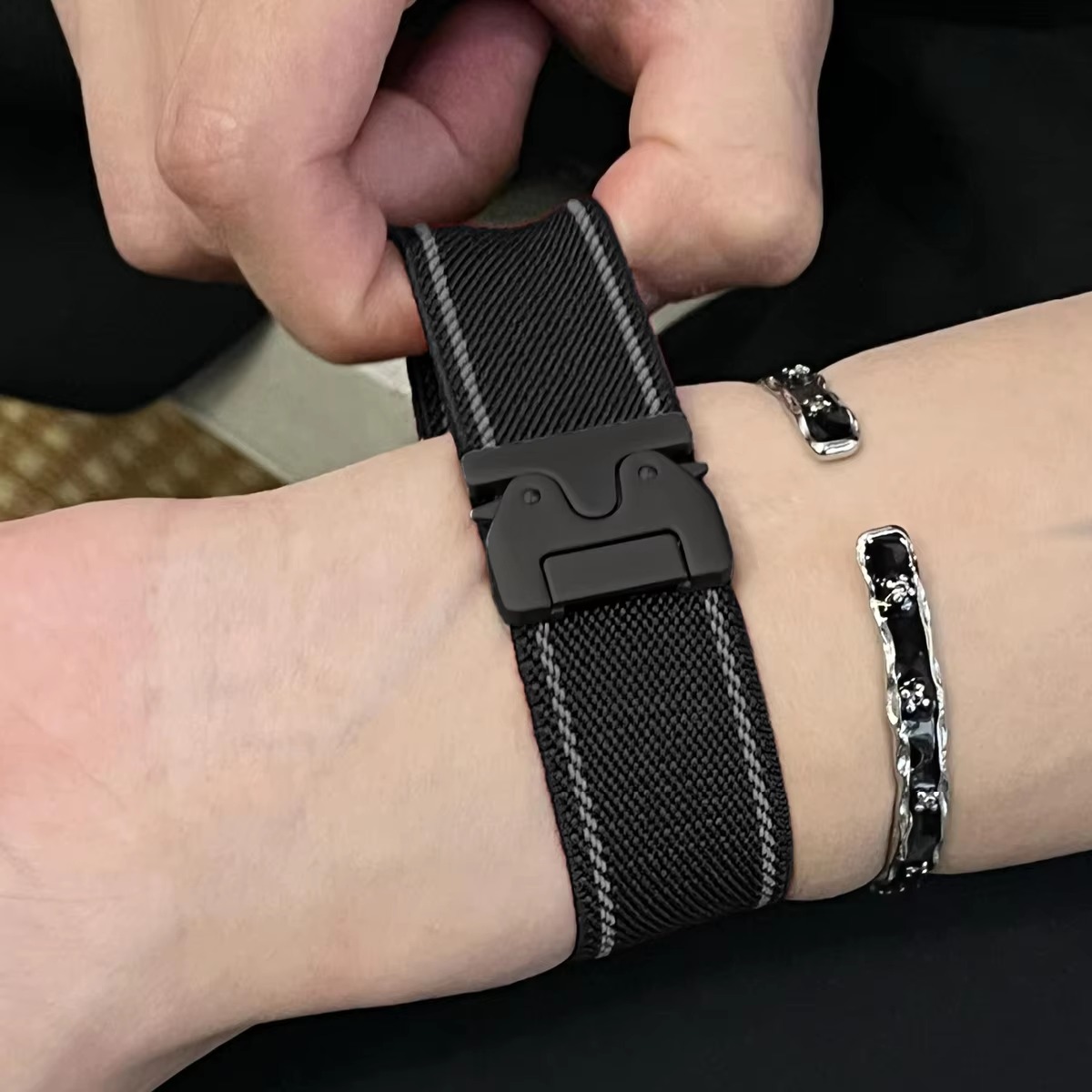 20mm 22mm 編み込みナイロンストラップ Huawei - Runners Gear のレビューと価格