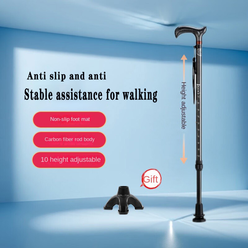 超軽量カーボンファイバー製伸縮式杖、ハイキングポール、ウォー - Trekking Pole Carbon のレビューと価格