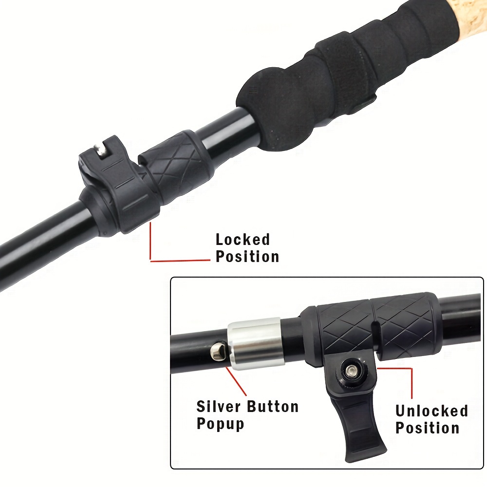 超強力トレッキングハイキングポール - 2本セット 調整可能 - Trekking Pole Carbon のレビューと価格