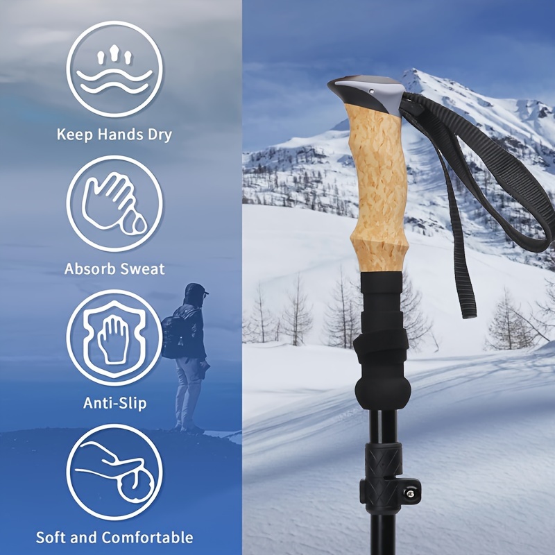 超強力トレッキングハイキングポール - 2本セット 調整可能 - Trekking Pole Carbon のレビューと価格