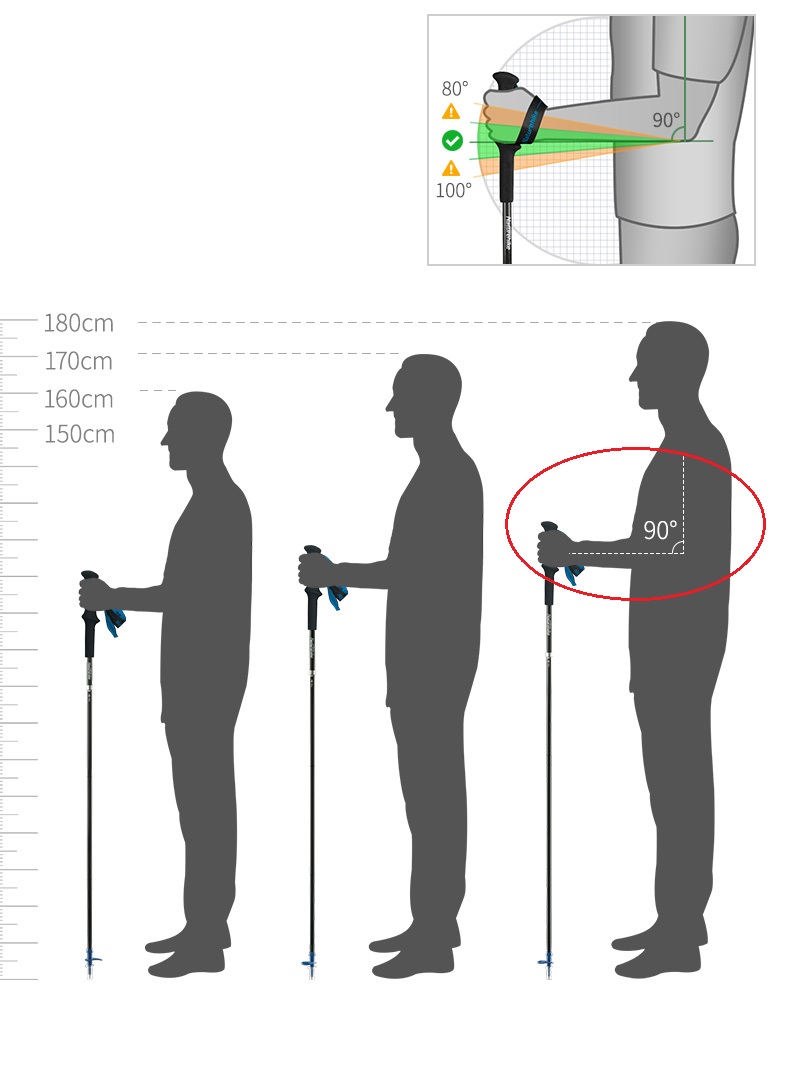 パイオニアカーボンファイバートレッキングウォーキングポール折 - Trekking Pole Carbon のレビューと価格