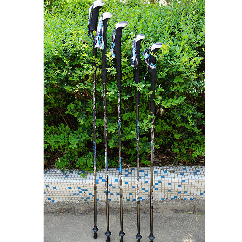 パイオニアカーボンファイバートレッキングウォーキングポール折 - Trekking Pole Carbon のレビューと価格