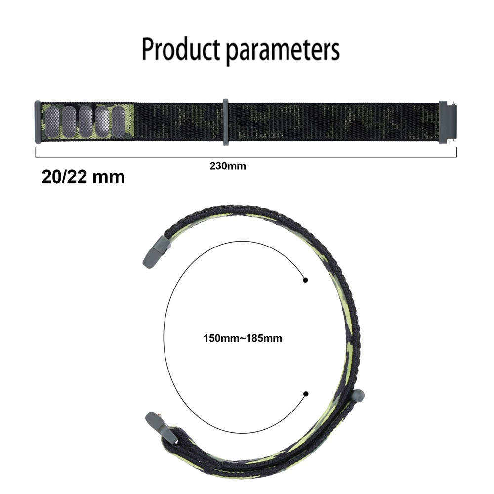 20mm 22mmナイロンループストラップ Huawei W - Runners Gear のレビューと価格